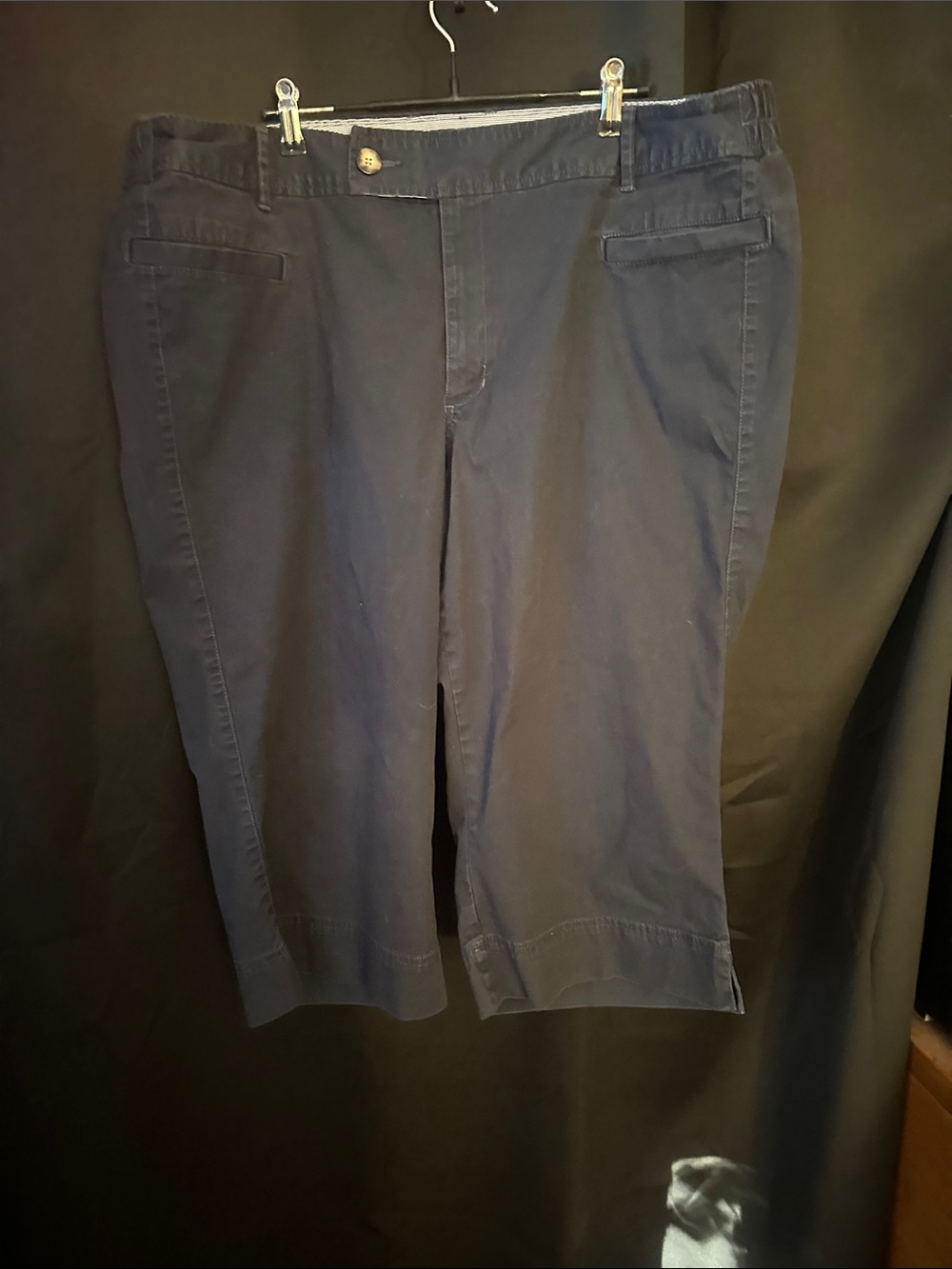 Eddie Bauer Navy Crop Pants